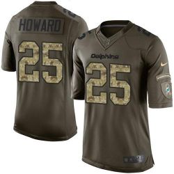 Cheap Xavien Howard Dolphins Jersey From China Olive Salute To Service #25