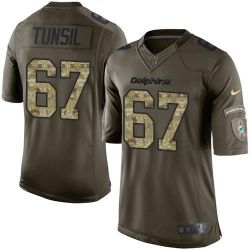 Cheap Laremy Tunsil Dolphins Jersey From China Olive Salute To Service #67