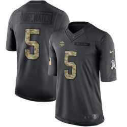 Cheap Teddy Bridgewater Vikings Jersey From China 2016 Anthracite Salute To Service #5