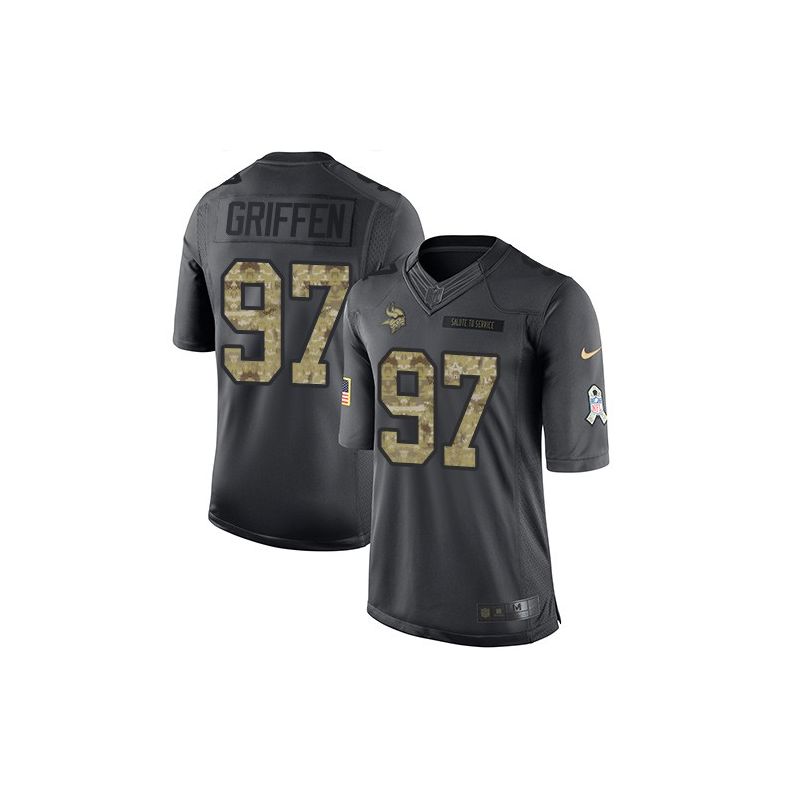 Cheap Everson Griffen Vikings Jersey From China 2016 Anthracite Salute To Service #97