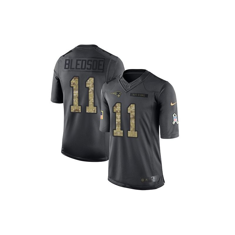 Cheap Drew Bledsoe Patriots Jersey From China 2016 Anthracite Salute To Service #11