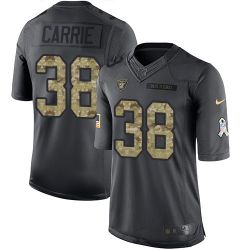 Cheap TJ Carrie Raiders Jersey From China 2016 Anthracite Salute To Service #38