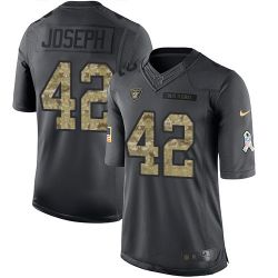 Cheap Karl Joseph Raiders Jersey From China 2016 Anthracite Salute To Service #42