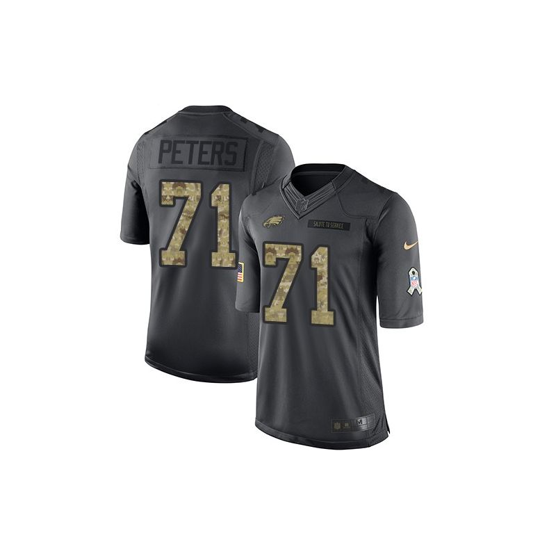 Cheap Jason Peters Eagles Jersey From China 2016 Anthracite Salute To Service #71