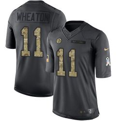 Cheap Markus Wheaton Steelers Jersey From China 2016 Anthracite Salute To Service #11