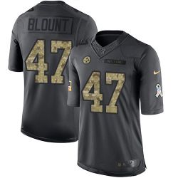 Cheap Mel Blount Steelers Jersey From China 2016 Anthracite Salute To Service #47