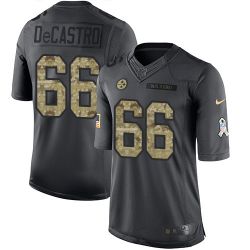 Cheap David DeCastro Steelers Jersey From China 2016 Anthracite Salute To Service #66