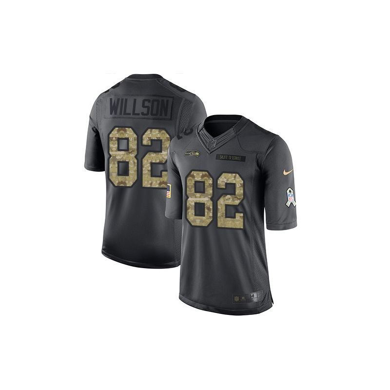 Cheap Luke Willson Seahawks Jersey From China 2016 Anthracite Salute To Service #82