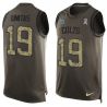 Cheap Johnny Unitas Colts Tank Top From China Olive Salute To Service #19