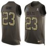 Cheap Frank Gore Colts Tank Top From China Olive Salute To Service #23