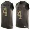 Cheap Adam Vinatieri Colts Tank Top From China Olive Salute To Service #4