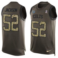 Cheap DQwell Jackson Colts Tank Top From China Olive Salute To Service #52