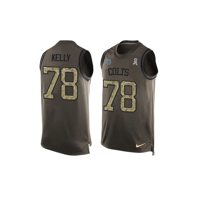 Cheap Ryan Kelly Colts Tank Top From China Olive Salute To Service #78