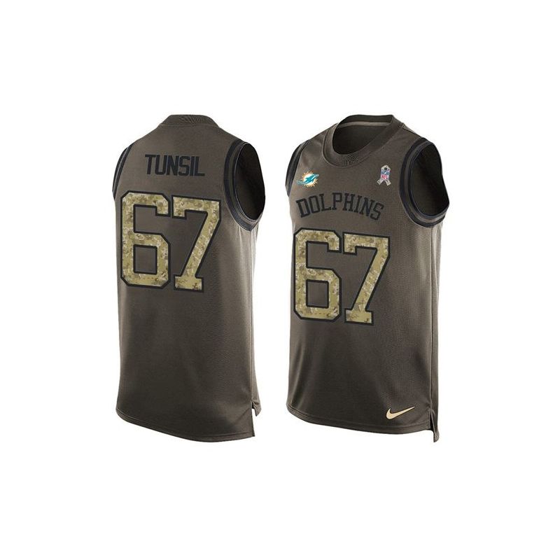 Cheap Laremy Tunsil Dolphins Tank Top From China Olive Salute To Service #67