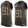 Cheap Cameron Wake Dolphins Tank Top From China Olive Salute To Service #91