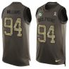 Cheap Mario Williams Dolphins Tank Top From China Olive Salute To Service #94