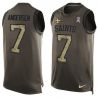 Cheap Morten Andersen Saints Tank Top From China Olive Salute To Service #7