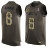 Cheap Archie Manning Saints Tank Top From China Olive Salute To Service #8