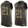 Cheap LaDainian Tomlinson Chargers Tank Top From China Olive Salute To Service #21