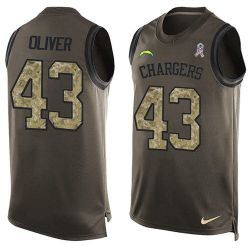 Cheap Branden Oliver Chargers Tank Top From China Olive Salute To Service #43