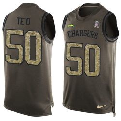 Cheap Manti TEO Chargers Tank Top From China Olive Salute To Service #50