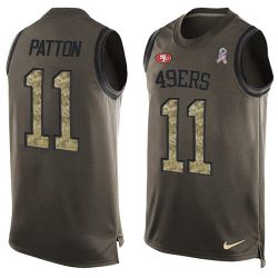 Cheap Quinton Patton 49ers Tank Top From China Olive Salute To Service #11