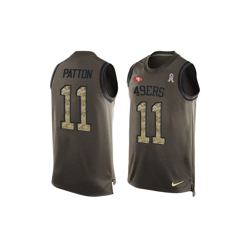 Cheap Quinton Patton 49ers Tank Top From China Olive Salute To Service #11
