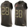 Cheap Carlos Hyde 49ers Tank Top From China Olive Salute To Service #28