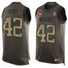 Cheap Ronnie Lott 49ers Tank Top From China Olive Salute To Service #42