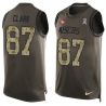 Cheap Dwight Clark 49ers Tank Top From China Olive Salute To Service #87