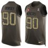 Cheap Glenn Dorsey 49ers Tank Top From China Olive Salute To Service #90