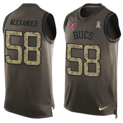 Cheap Kwon Alexander Buccaneers Tank Top From China Olive Salute To Service #58