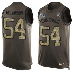 Cheap Avery Williamson Titans Tank Top From China Olive Salute To Service #54