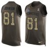 Cheap Andre Johnson Titans Tank Top From China Olive Salute To Service #81