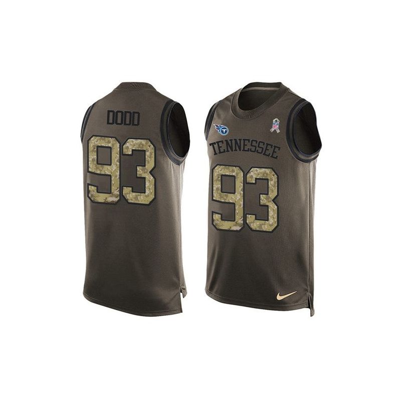 Cheap Kevin Dodd Titans Tank Top From China Olive Salute To Service #93