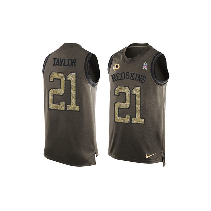 Cheap Sean Taylor Redskins Tank Top From China Olive Salute To Service #21