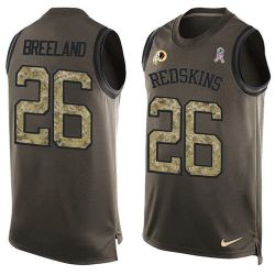 Cheap Bashaud Breeland Redskins Tank Top From China Olive Salute To Service #26