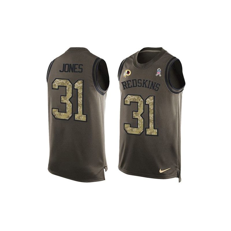 Cheap Matt Jones Redskins Tank Top From China Olive Salute To Service #31
