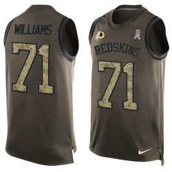 Cheap Trent Williams Redskins Tank Top From China Olive Salute To Service #71