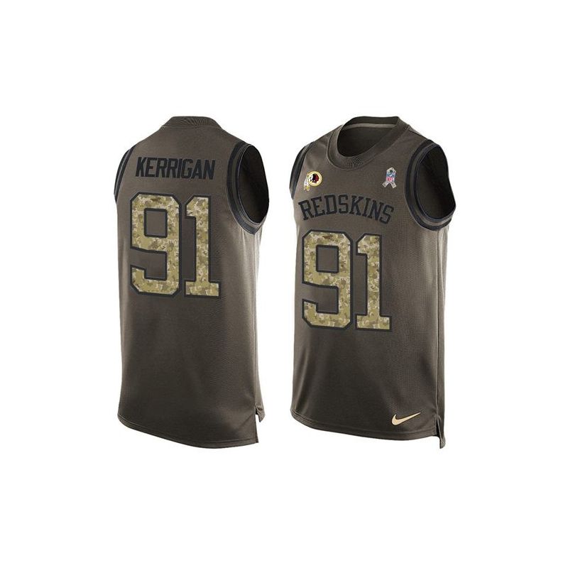Cheap Ryan Kerrigan Redskins Tank Top From China Olive Salute To Service #91