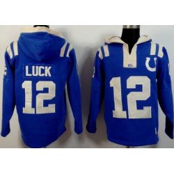 Cheap Andrew Luck Colts Hoodie From China Blue I #12