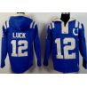 Cheap Andrew Luck Colts Hoodie From China Blue I #12