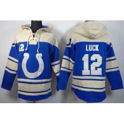 Cheap Reggie Wayne Colts Hoodie From China Cream-Blue I #87