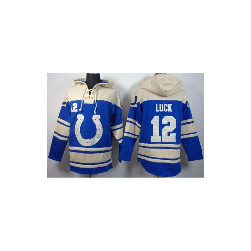 Cheap Reggie Wayne Colts Hoodie From China Cream-Blue I #87