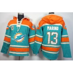 Cheap Dan Marino Dolphins Hoodie From China Orange-Green I #13