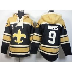 Cheap Drew Brees Saints Hoodie From China Gold-Black I #9