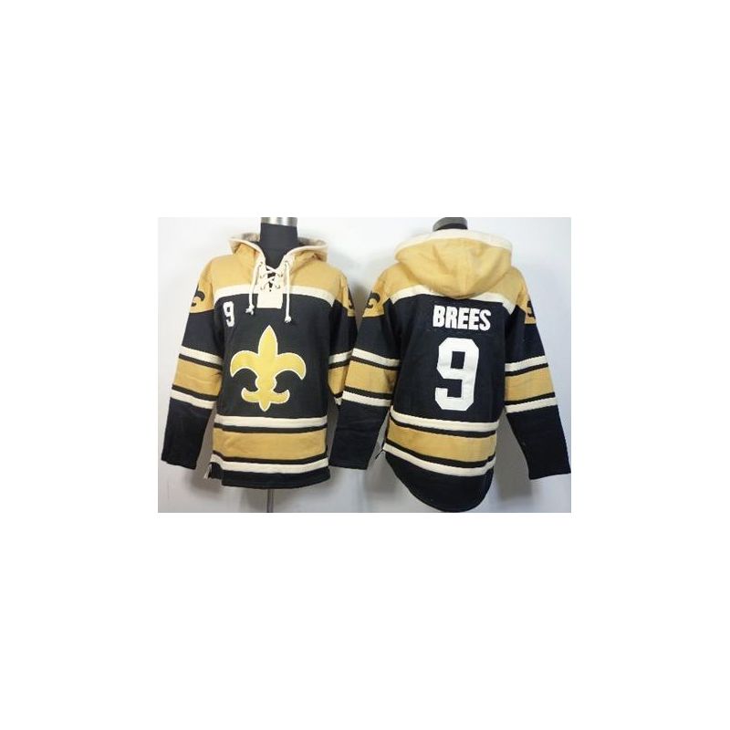 Cheap Drew Brees Saints Hoodie From China Gold-Black I #9