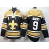 Cheap Drew Brees Saints Hoodie From China Gold-Black I #9