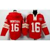 Cheap Joe Montana 49ers Hoodie From China Red I #16