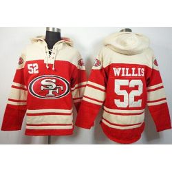 Cheap Patrick Willis 49ers Hoodie From China Cream-Red I #52